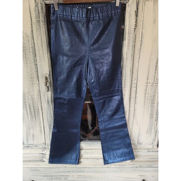 NWT Walter Baker Lori Edition Blue Leather Pants - Medium - Picture 2 of 5